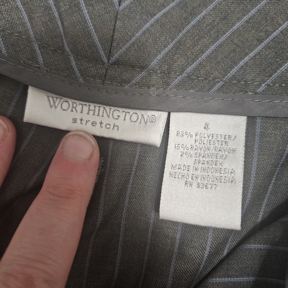 Womens Worthington stretch pinstripe dress pants! - Picture 4 of 7